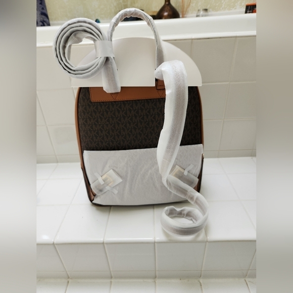 Michael Kors Adina Medium Logo Backpack - Picture 6 of 8